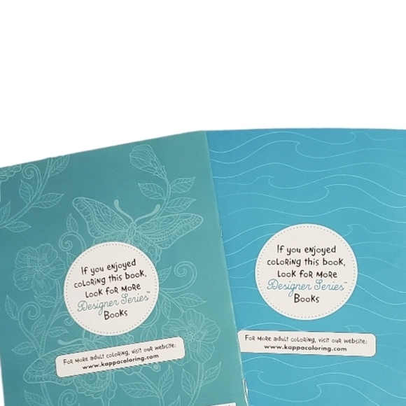 NEW Kappa Designer Series Adult Coloring Books Animals Butterflies/Fish Bundle 2 - Picture 5 of 5